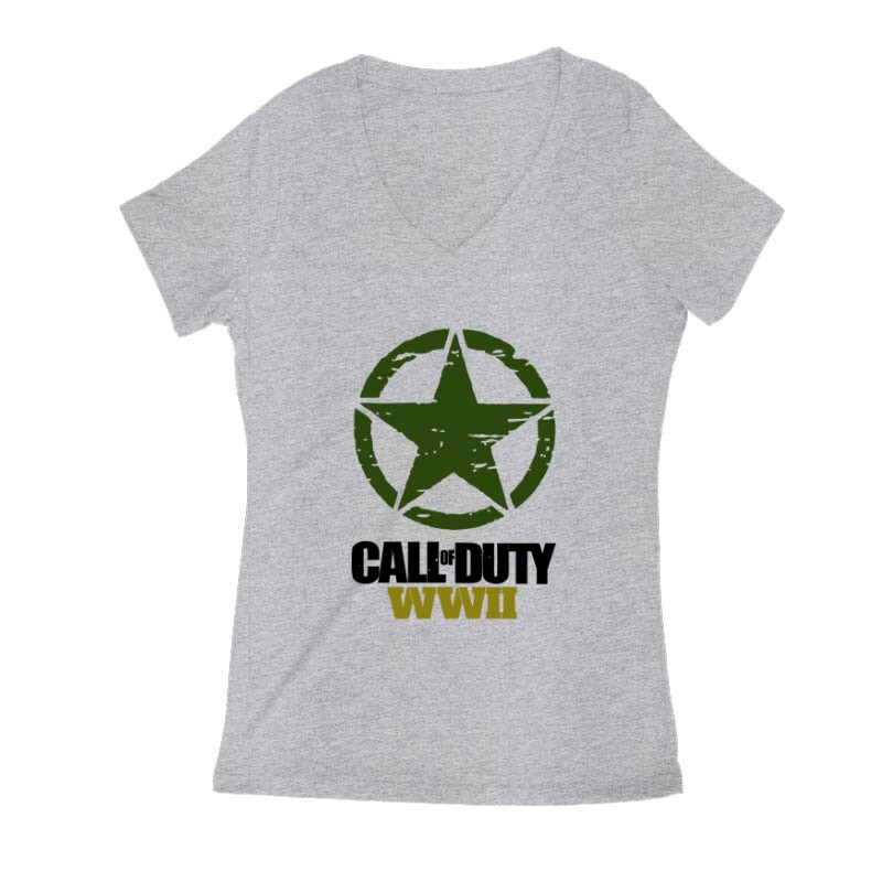 Call of Duty WWII Női V Kivágott póló