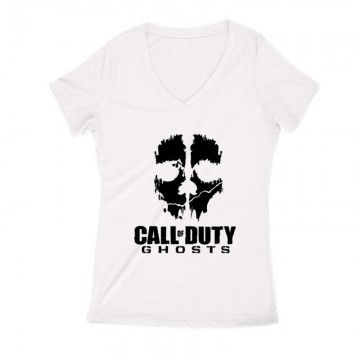 COD Ghost Női V Kivágott póló