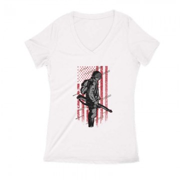 COD Patriot 2 Női V Kivágott póló