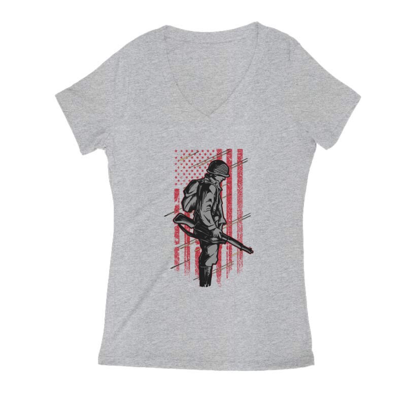 COD Patriot 2 Női V Kivágott póló