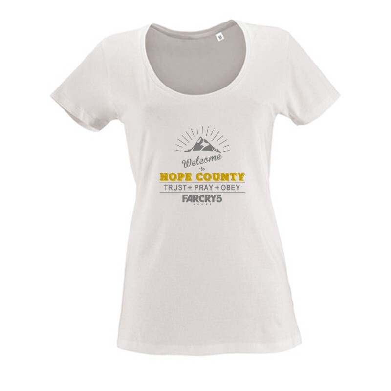 Welcome to Hope County Női O Nyakú Póló