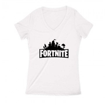 Fortnite 2 Női V Kivágott póló