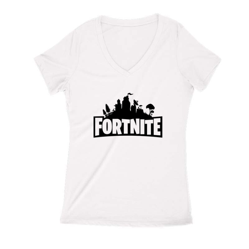Fortnite 2 Női V Kivágott póló