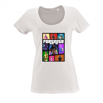 Fortnite GTA Női O Nyakú Póló