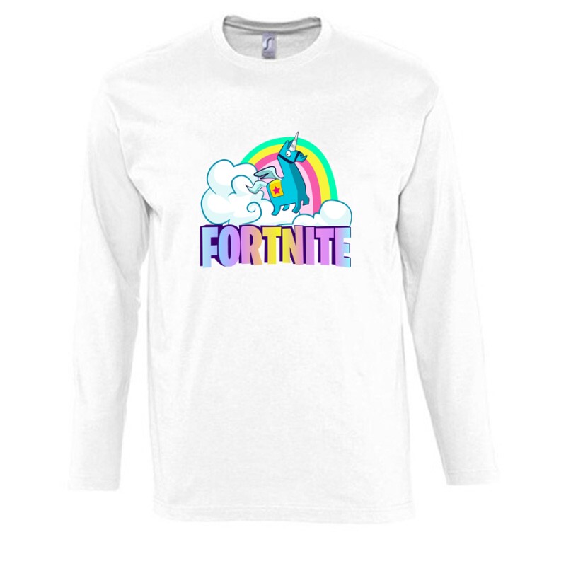 Lama Fortnite Hosszú Ujjú Póló