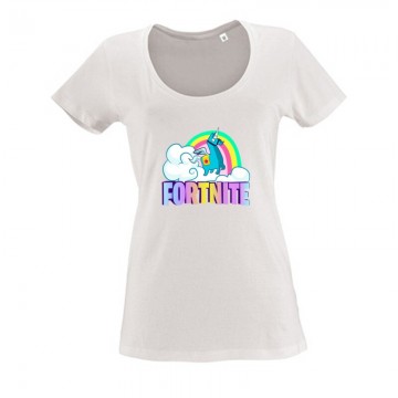 Lama Fortnite Női O Nyakú Póló