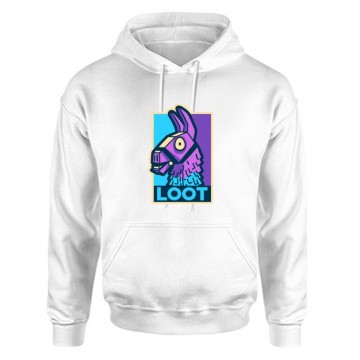 Loot Lama Unisex Kapucnis Pulcsi