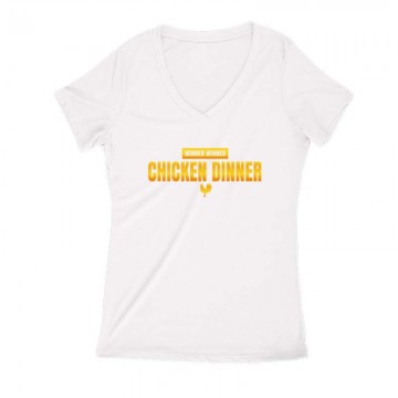 Chicken winner Női V Kivágott póló