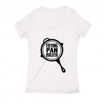 Frying pan killer Női V Kivágott póló