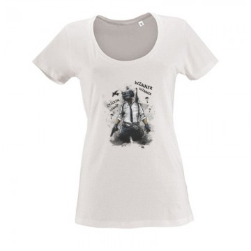 PlayerUnknow'n Battlegrund Női O Nyakú Póló