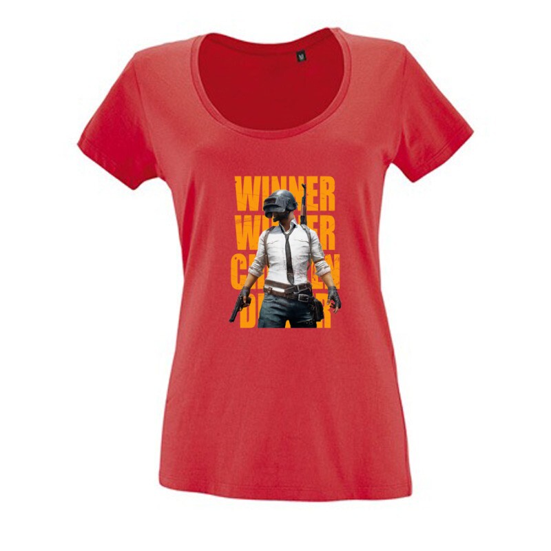 PUBG 4 Női O Nyakú Póló