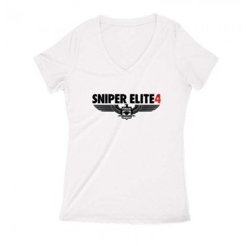 Sniper Elite Női V Kivágott póló