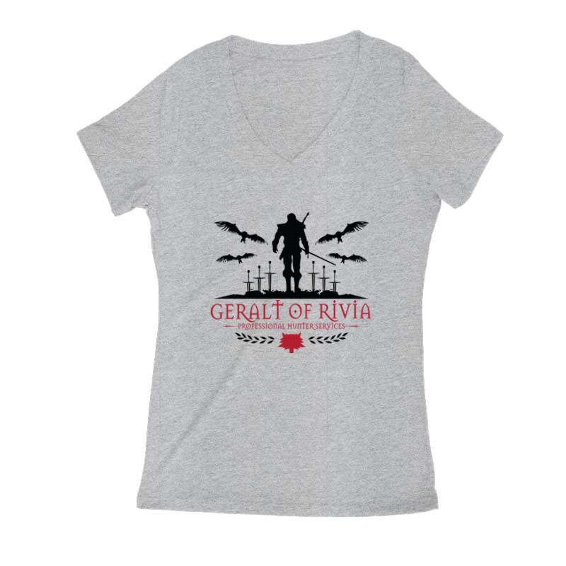 Geralt of Rivia Női V Kivágott póló