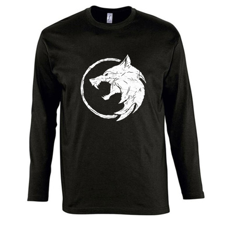 The Witcher Wolf Hosszú Ujjú Póló