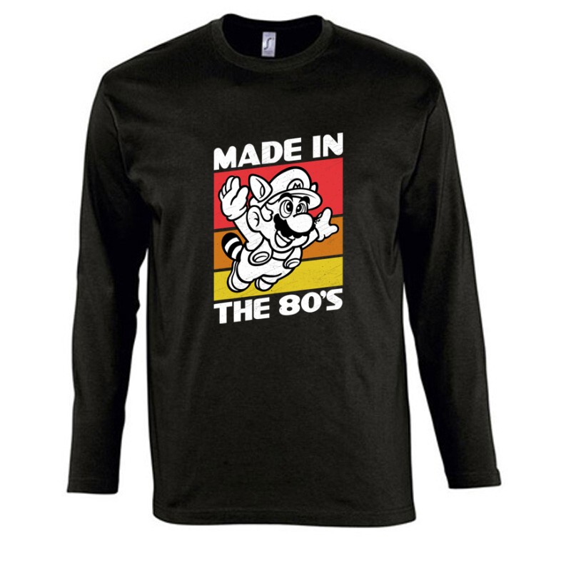 Made in the 80's Mario Hosszú Ujjú Póló