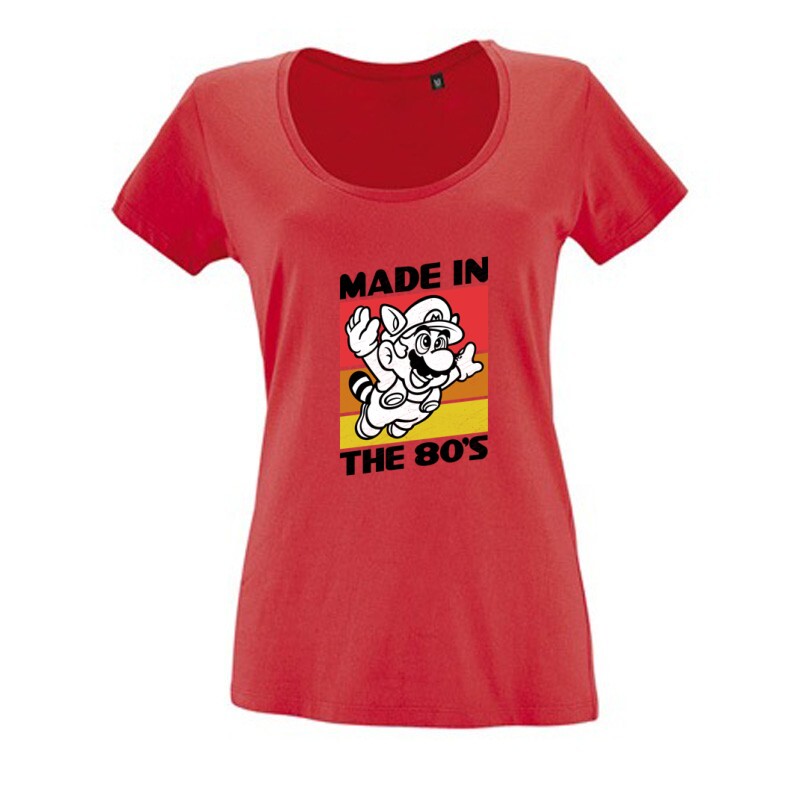 Made in the 80's Mario Női O Nyakú Póló