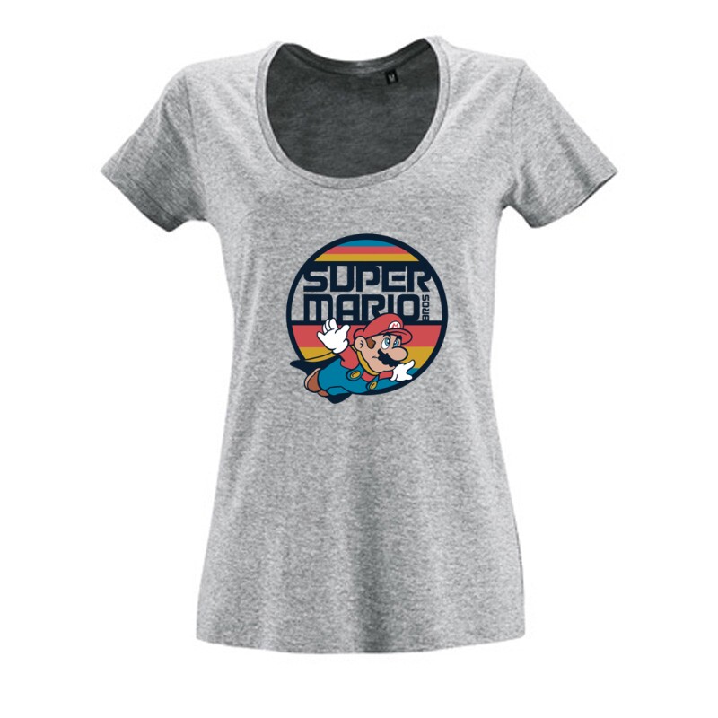 Mario old Női O Nyakú Póló
