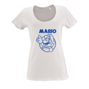 Mario old 2 Női O Nyakú Póló