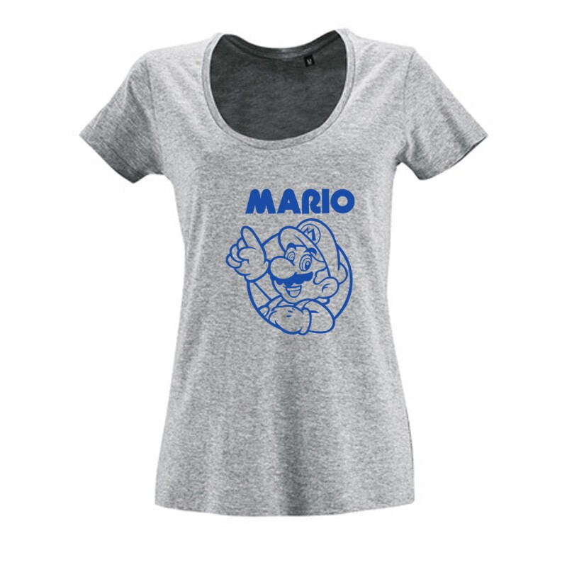 Mario old 2 Női O Nyakú Póló