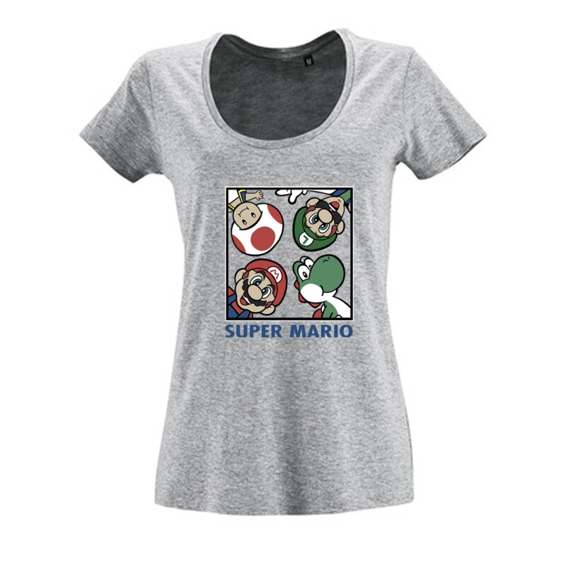 Supermario Női O Nyakú Póló