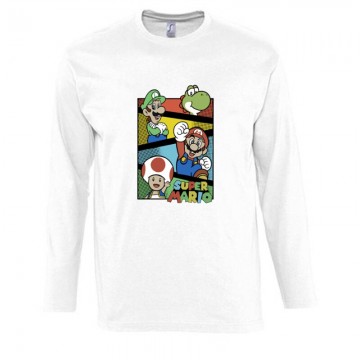 Supermario together 2 Hosszú Ujjú Póló