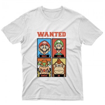 Supermario wanted Unisex Póló
