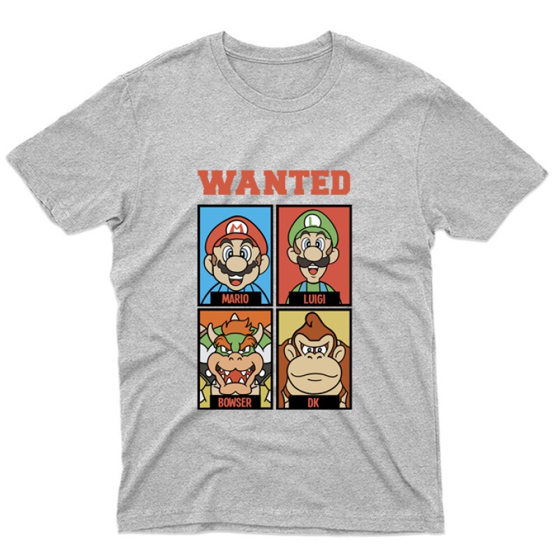 Supermario wanted Unisex Póló