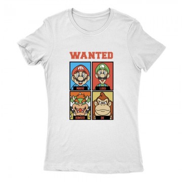 Supermario wanted Női Póló