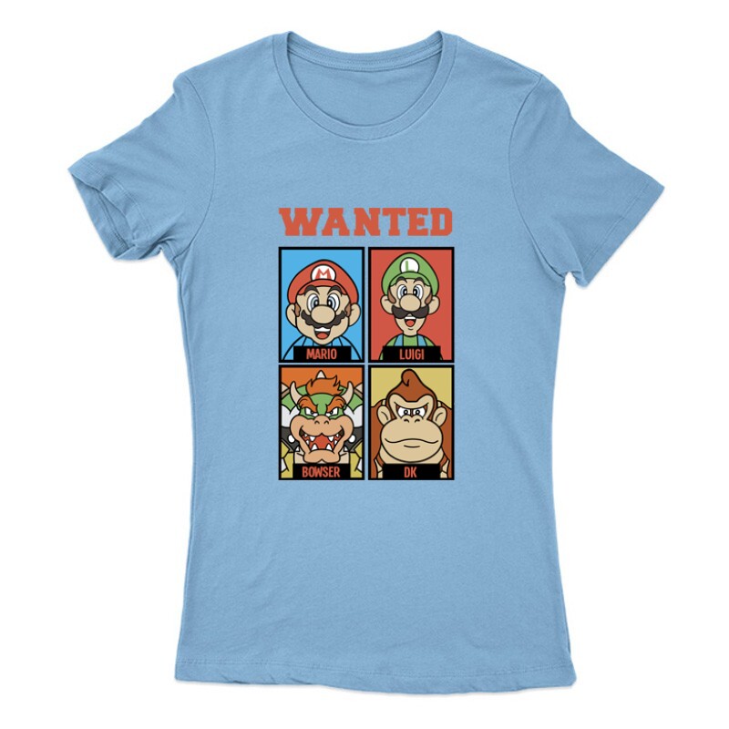 Supermario wanted Női Póló