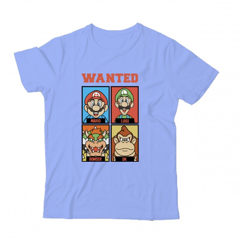 Supermario wanted Gyermek Póló