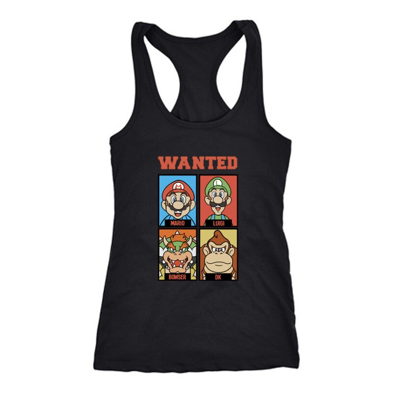 Supermario wanted Női Trikó