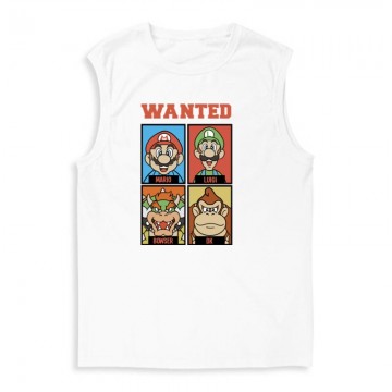 Supermario wanted Férfi Trikó