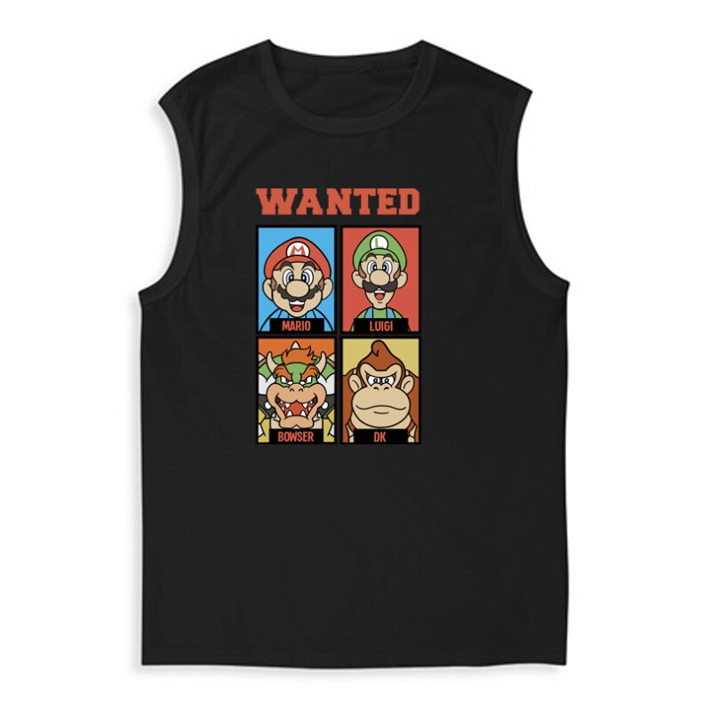 Supermario wanted Férfi Trikó