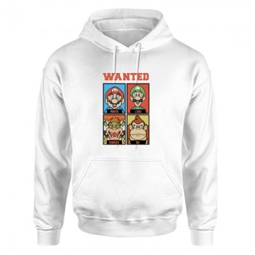 Supermario wanted Unisex Kapucnis Pulcsi