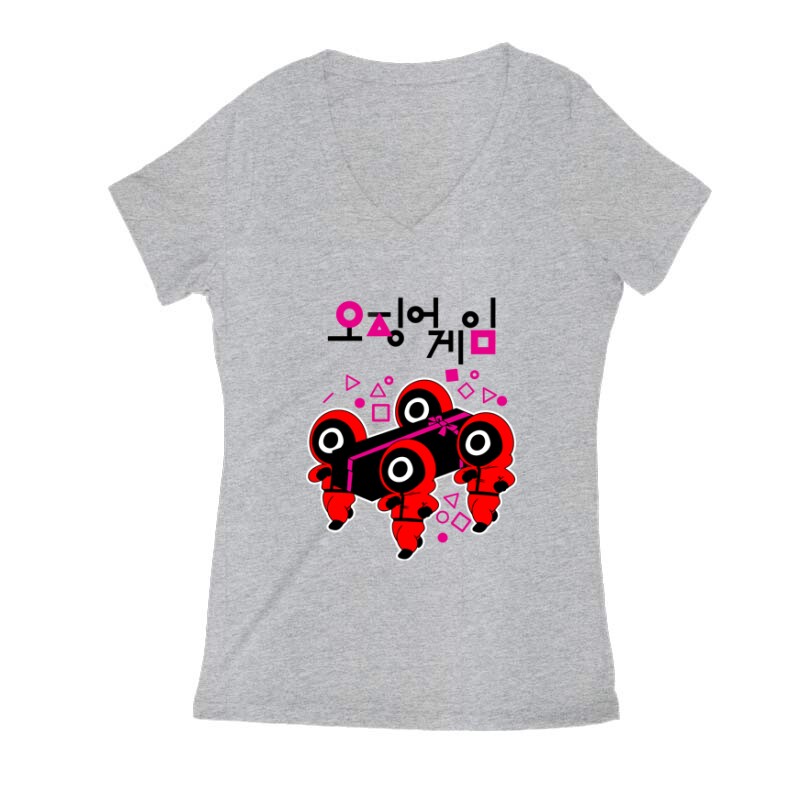 Tintahal tánc Női V Kivágott póló