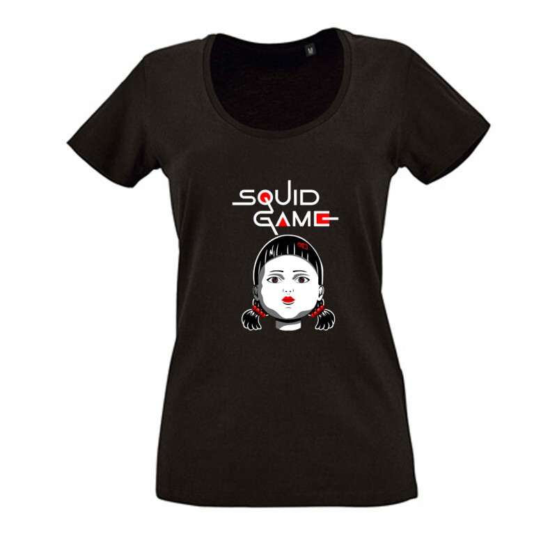 Squid game Doll Női O Nyakú Póló