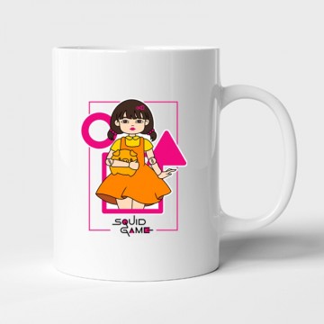 Squid game Doll 2 Bögre