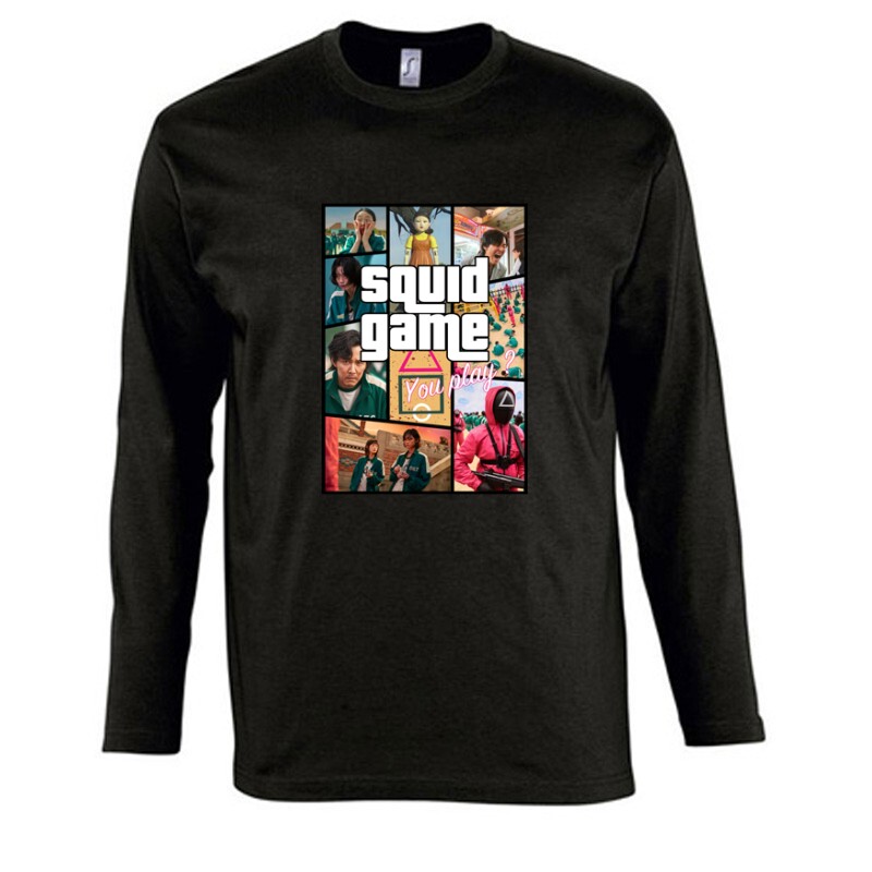 Squid Game Gta Style Hosszú Ujjú Póló