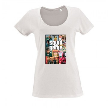 Squid Game Gta Style Női O Nyakú Póló