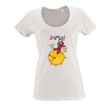 Squid Game Jackpot Női O Nyakú Póló