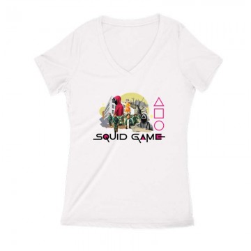 Daejeon Női V Kivágott póló