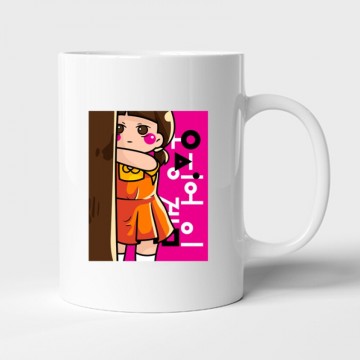 Squid Game Doll 3 Bögre