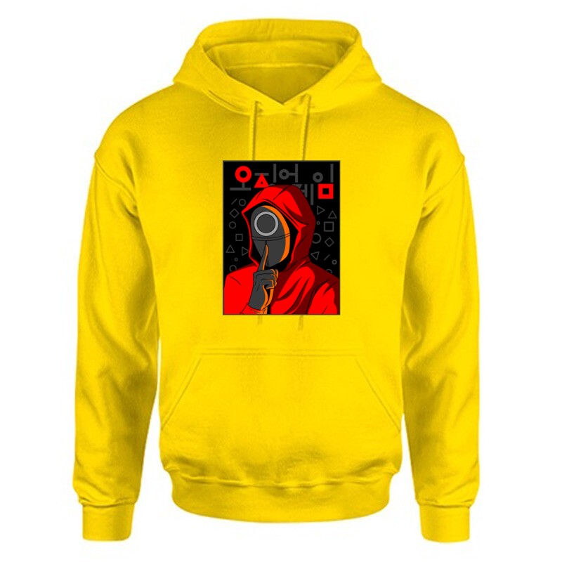 Squid Game Silence Unisex Kapucnis Pulcsi