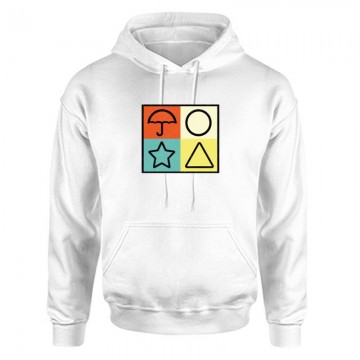 Squid Game Signs Unisex Kapucnis Pulcsi