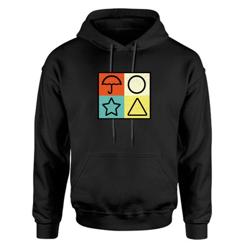 Squid Game Signs Unisex Kapucnis Pulcsi