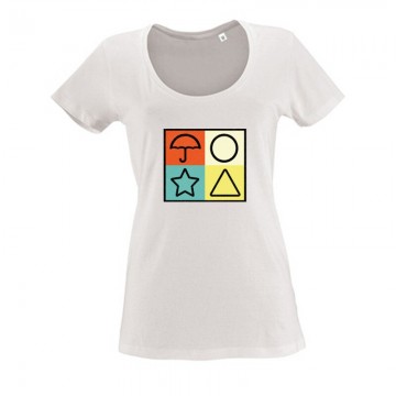 Squid Game Signs Női O Nyakú Póló