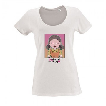 Squid Game Doll 4 Női O Nyakú Póló