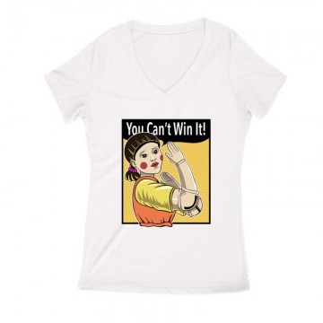 You Can't Win It! Női V Kivágott póló