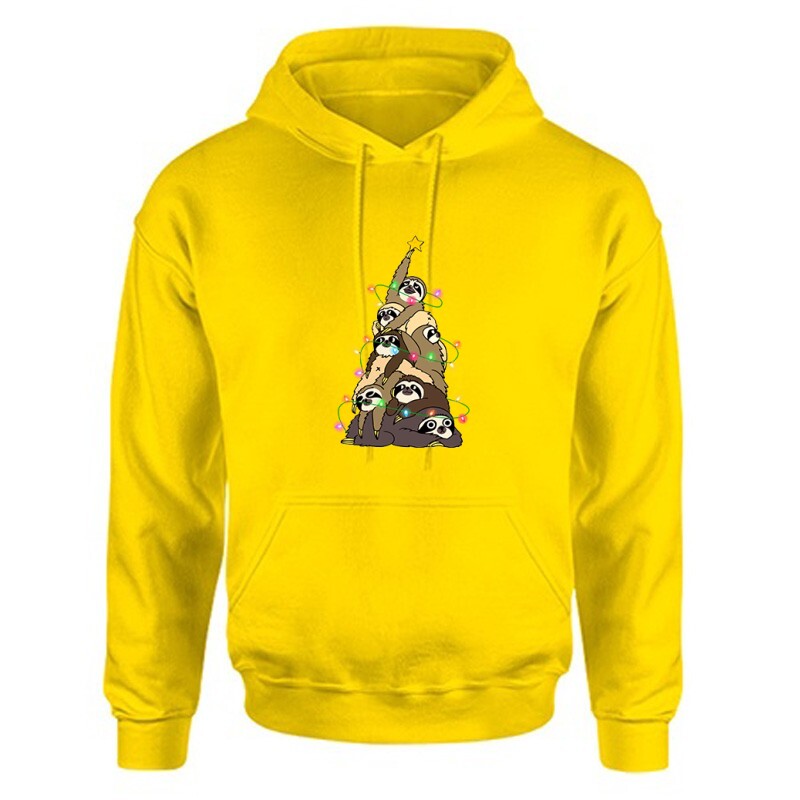 Sloth Tree Unisex Kapucnis Pulcsi