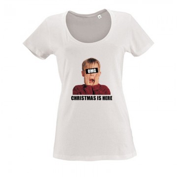 OMG It's Christmas (Kevin) Női O Nyakú Póló